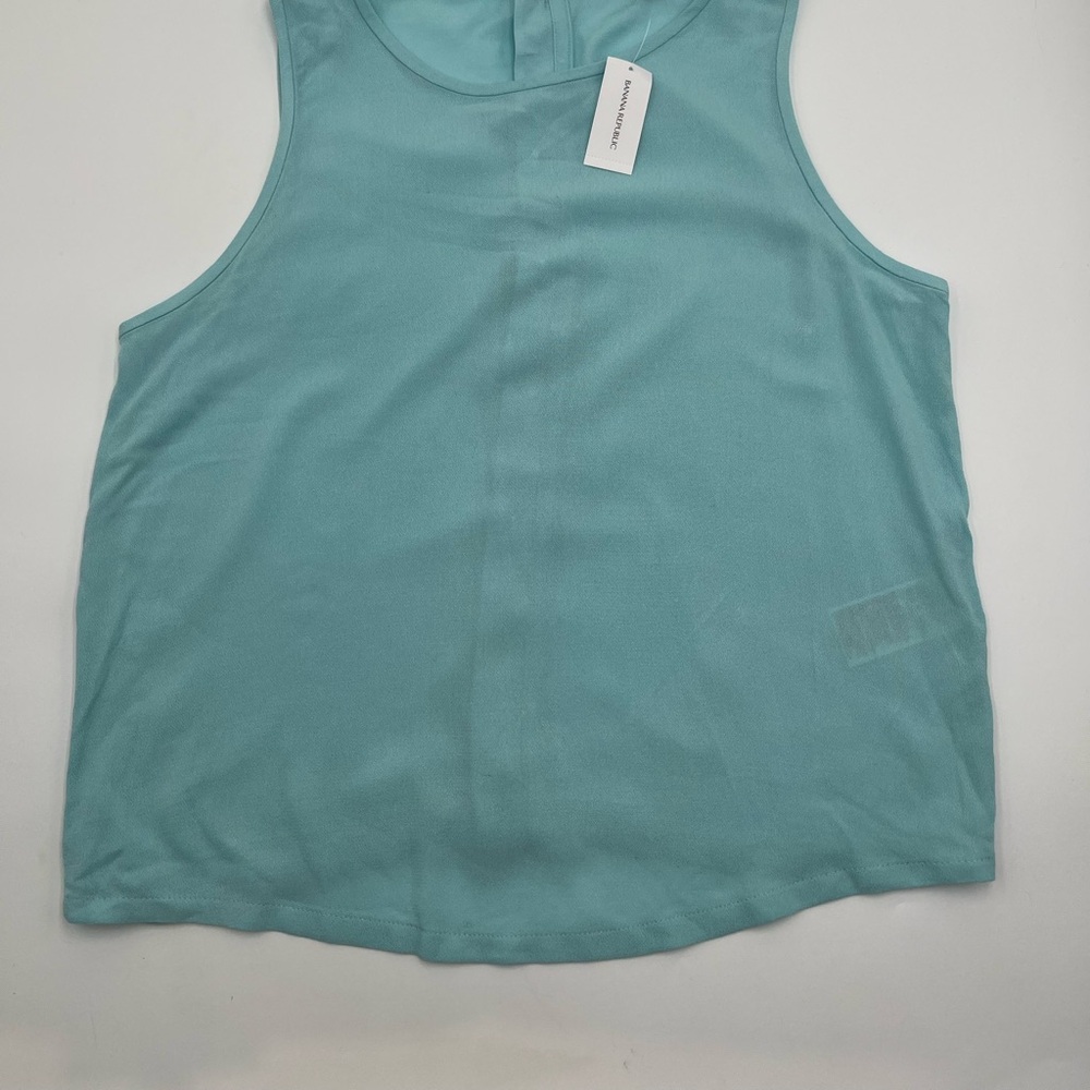 Banana Republic tank top with buttons up the back light blue size XS